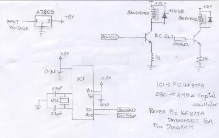 Interfacing Relay With 8051. Microcontroller Circuit